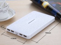 Mosaic 20000mAh 4 USB Mobile Polymer Power Bank for Samsung Galaxy Note 3