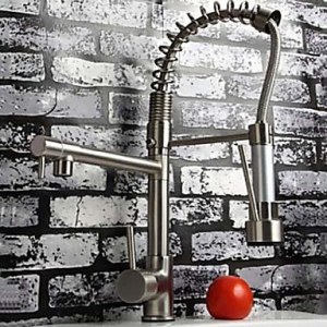 Nutida Utdragbar Pull down Horisontell montering Utdragbar dusch with Keramisk Ventil...