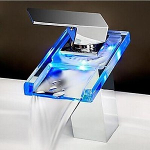 Moderni Integroitu Vesiputous with Keraaminen venttiili Yksi kahva yksi reikä for Kromi...