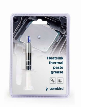 Gembird Graisse de pâte thermique de dissipateur thermique, poids 1,5 g - TG-G1.5-01