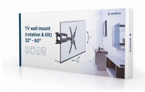Gembird Support mural TV (rotation et inclinaison), 32´´ -60´´, 35 kg - WM-60RT-01