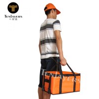China supplies large thermal insulation lunch food delivery bike messenger bag