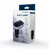 Gembird KIT auto BT avec radio, noir - BTT-04