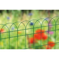 La clôture de bordure de prairie roule la décoration de jardin clôturant la couleur verte