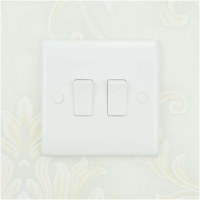 White 2 Gang Switch