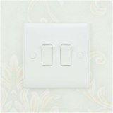 White 2 Gang Switch