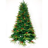 Mélange de pommes de pin classiques PVC PE Sapin de Noël vert