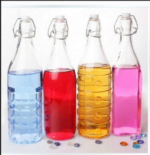 Water glass bottles