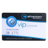 Plastic Card with Embossing Number As the Loyalty Card