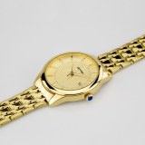 GOLD STAINLESS-STEEL MEN'S WATCH WITH METAL BRACELET MANUFACTURER