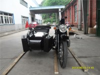 Hot Sale 750cc 24hp Military Shinny Black Motorcycle Sidecar Bike