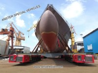 4 Axles 6 axles spmt Self-Propelled Modular Transporter Trailer with 657 material steel