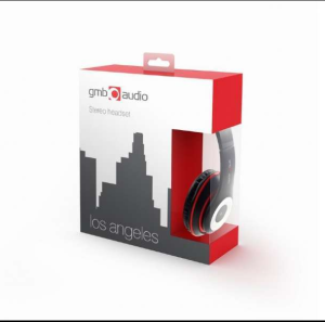 Gembird Casque audio avec micro Los Angeles Noir MHS-LAX-B