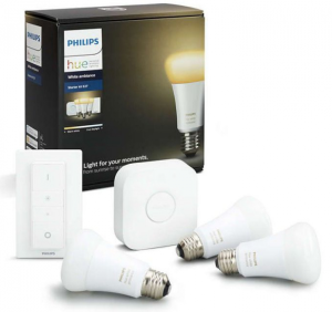 Philips Hue - E27 Kit de démarrage (3-Pack) - Blanc Ambiance - 929002216903