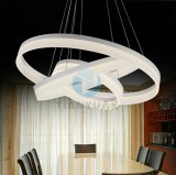 1 2 3 Fashion Acrylic Circle LED Modern Pendant Ceiling Lights