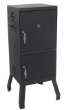 Black bbq charcoal smoker grill with air damper