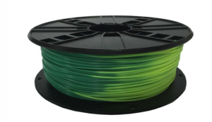 Gembird Filament ABS Bleu vert à jaune vert, 1,75 mm, 1 kg - 3DP-ABS1.75-01-BGYG