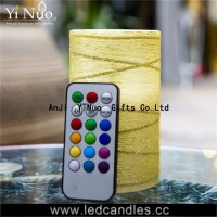 Battery Operated LED Flameless Candle Set of 3 with Remote Control