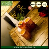 High quality pillar candle set glitter