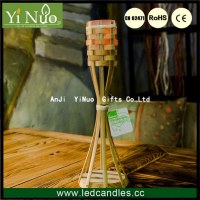 Bamboo Table Top Candle Torch