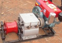 Transmission line cable winch