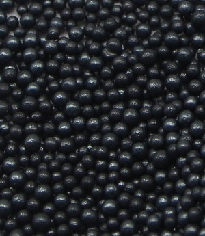 Black Sprinkles 2mm Pearl