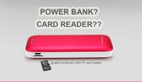 4000mAh Polymer Power Bank Charger Support TF Card Read