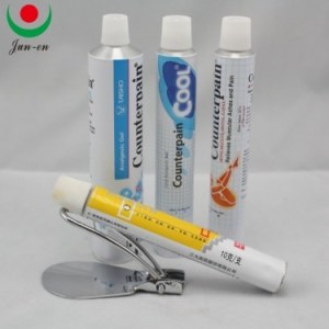 Collapsible aluminum pharmaceutical tube packaging