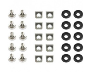 Gembird Ensemble de montage en rack 19 '' (boulon, écrou, rondelle), ensemble 50 pcs -...