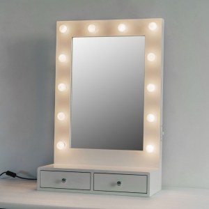 Makeup Storage Mirror With Lights