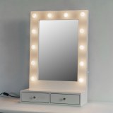 Makeup Storage Mirror With Lights