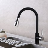 Moderni Ulosvedettävä kaatamaan Pöytäasennus Ulosvedettävä suihkupää with Keraaminen ve...