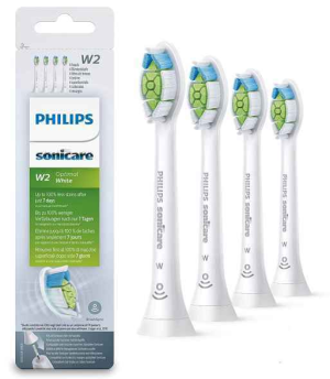 Philips Tête brosse de remplacement Sonicare W2 Optimal Blanc (4pcs.) HX6064/10