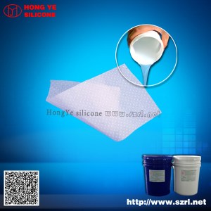 Silicone rubber for coating textile