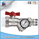 Ball Valve With Temperature Meter