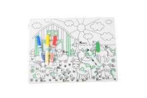 Learning Placemat for The Dining and Kitchen Table for Kids and Toddlers Ages 2-6 Drawi...
