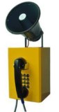 Loud speaking weatherproof telephone