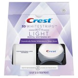 Crest 3D Whitestrips avec lumière, kit de bandes de blanchiment des dents, 20 bandes ...