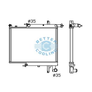 ALL ALUMINUM RADIATOR FOR MAZDA B2500 PICKUP DPI: