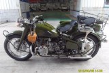 Hot Sale 750cc 32hp Army Green Motorcycle Sidecar Bike with Ammo Cans