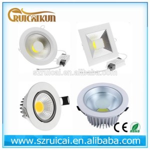 5w 7w 9w 12w 15w 18w dimmable cob led downlight