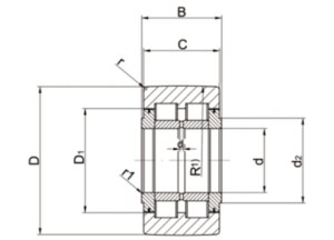 NNTR 50X130X65 2ZL Support Roller