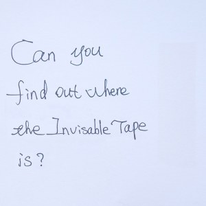 INVISIBLE TAPE, MAGIC TAPE, MENDING TAPE