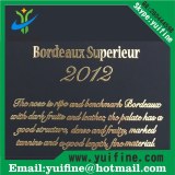 Electroformed sticker Metal label/Logo Name Plate Adhesive nickel sticker nameplate logo