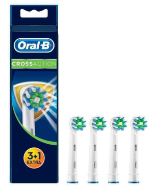 Pack de 4 brossettes Oral-B CrossAction EB50-3+1