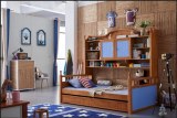 Enfants chêne lit superposé avec placard