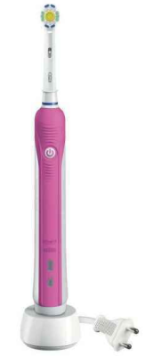 Brosse à dents électrique Oral-B Pro 700 3D WHITE - Rose/Blanc