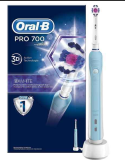 Brosse à dents électrique Oral-B Pro 700 3D WHITE -bleu/blanc