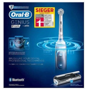Brosse à dents électrique Oral-B Genius 9100S Blanche
