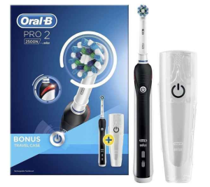 Brosse à dents électrique Oral-B PRO2 2500 + boite de voyage
